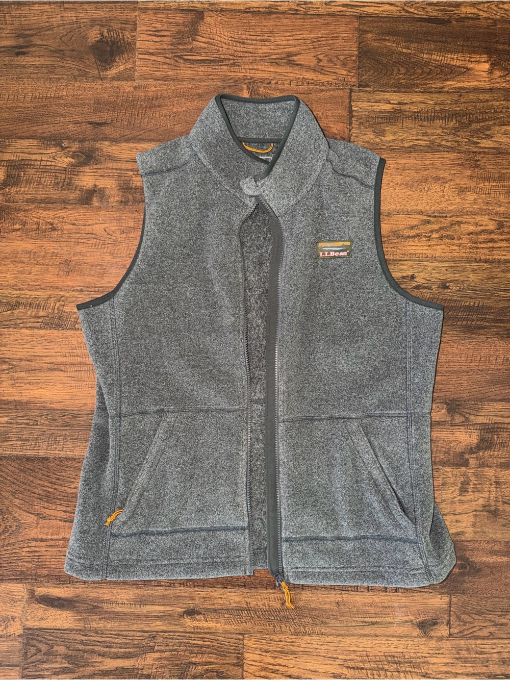 L.L.Bean Women’s Gray Fleece Full-Zip Vest